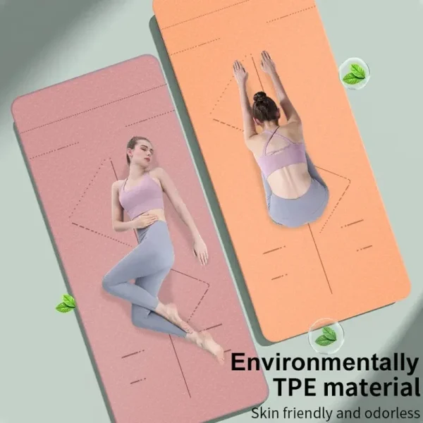 Yoga Mat Non Slip, Pilates Fitness Mats with Carrying Strap and Bag for Women - Image 6