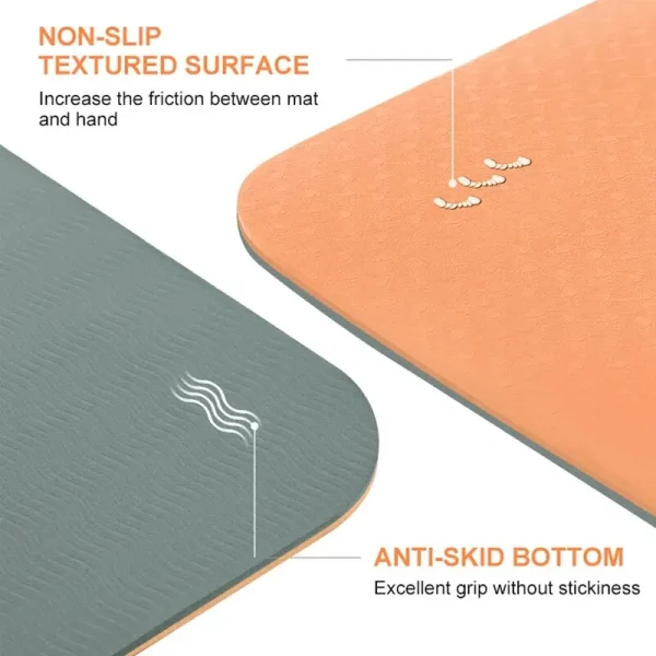 Yoga Mat Non Slip, Pilates Fitness Mats with Carrying Strap and Bag for Women - Image 4