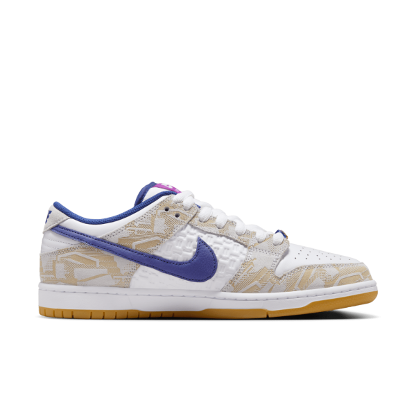 Nike SB Dunk Low Pure Platinum and Vivid Purple - Image 3