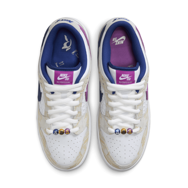Nike SB Dunk Low Pure Platinum and Vivid Purple - Image 4