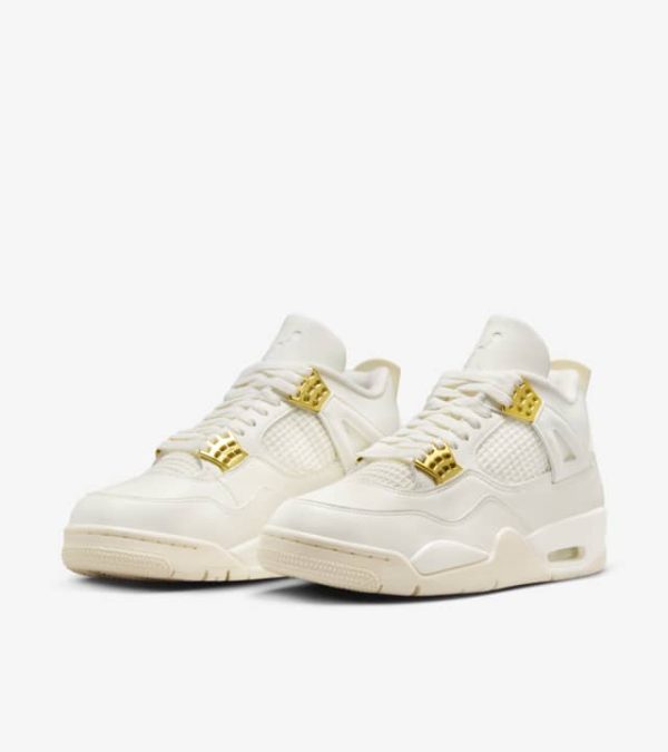 Women's Air Jordan 4 White & Gold - Image 5
